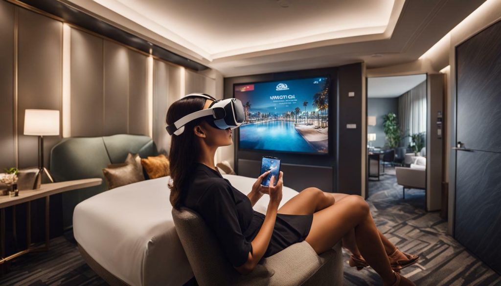 Augmented and virtual reality experiences in hotel startups